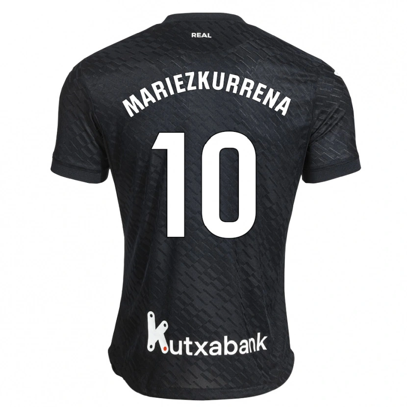 Danxen Mann Arkaitz Mariezkurrena #10 Svart Hvit Bortetrøye Drakt Trøye 2026/27 Skjorter T-Skjorte