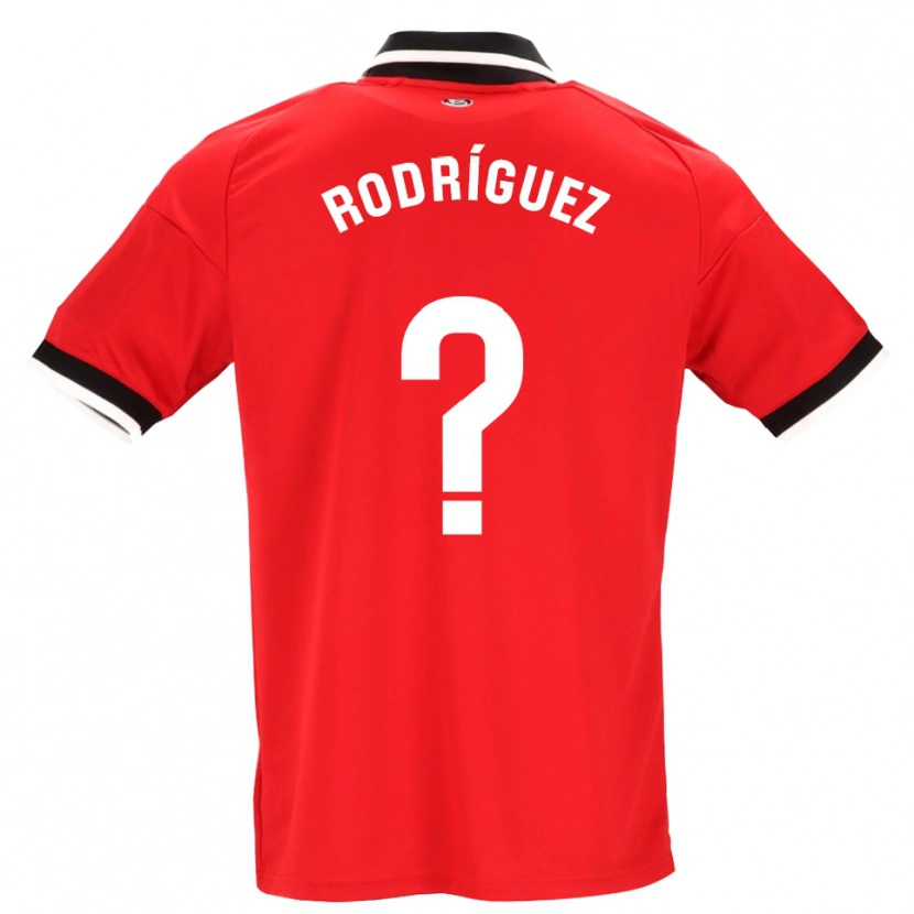 Danxen Mann René Rodríguez #0 Svart Hvit Rød Bortetrøye Drakt Trøye 2026/27 Skjorter T-Skjorte
