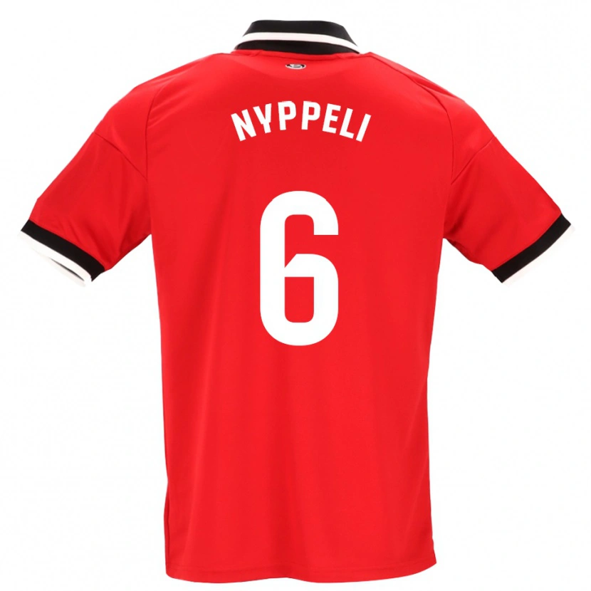 Danxen Mann Ramón Nyppeli #6 Svart Hvit Rød Bortetrøye Drakt Trøye 2026/27 Skjorter T-Skjorte