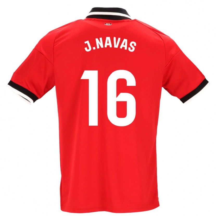 Danxen Mann Jesus Navas #16 Svart Hvit Rød Bortetrøye Drakt Trøye 2026/27 Skjorter T-Skjorte