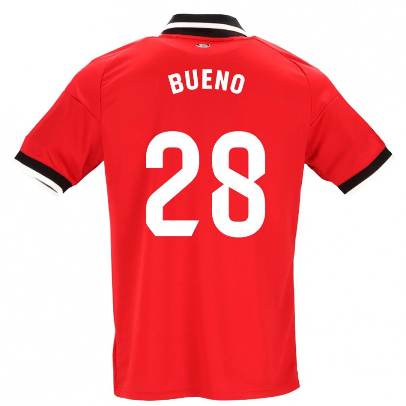 Danxen Mann Manu Bueno #28 Svart Hvit Rød Bortetrøye Drakt Trøye 2026/27 Skjorter T-Skjorte
