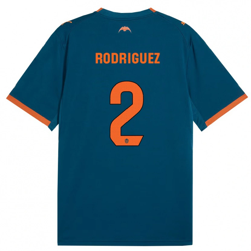 Danxen Mann Guido Rodríguez #2 Stålblå Oransje Bortetrøye Drakt Trøye 2026/27 Skjorter T-Skjorte
