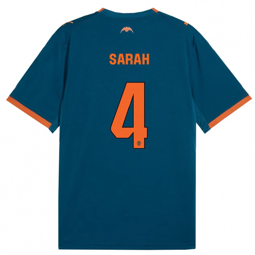 Danxen Mann Sarah Hagg #4 Stålblå Oransje Bortetrøye Drakt Trøye 2026/27 Skjorter T-Skjorte