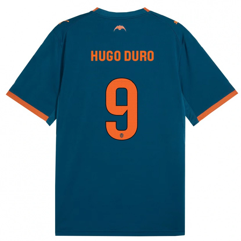 Danxen Mann Hugo Duro #9 Stålblå Oransje Bortetrøye Drakt Trøye 2026/27 Skjorter T-Skjorte