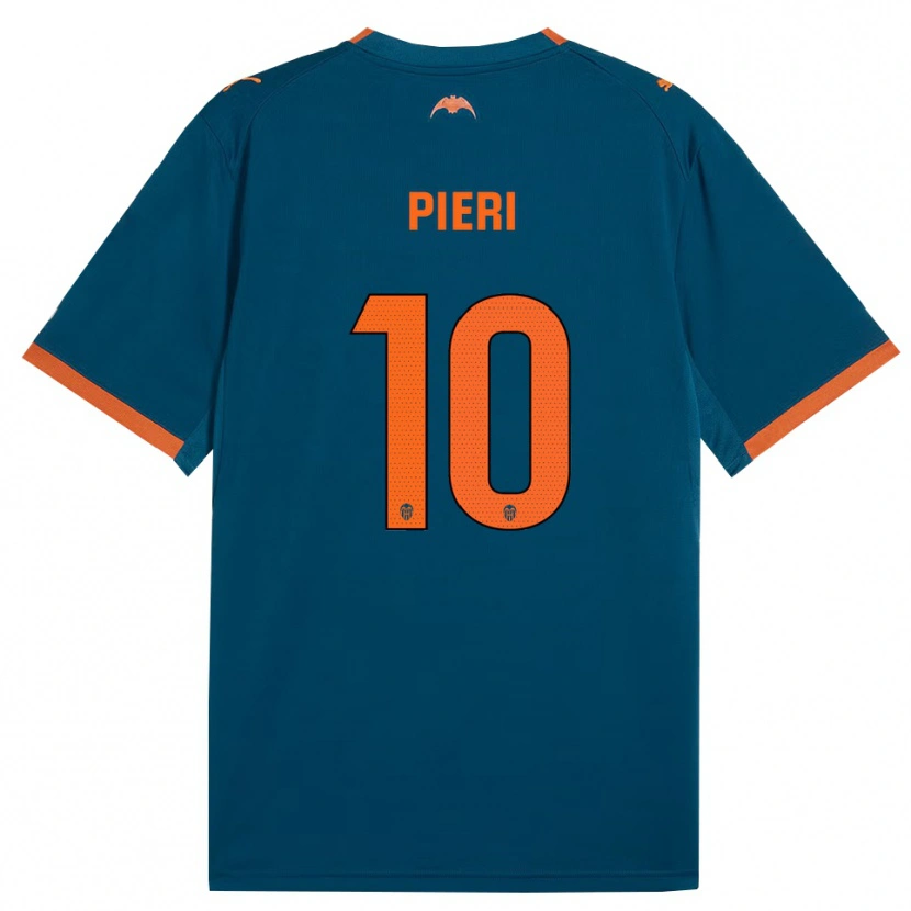 Danxen Mann Andreas Pieri #10 Stålblå Oransje Bortetrøye Drakt Trøye 2026/27 Skjorter T-Skjorte