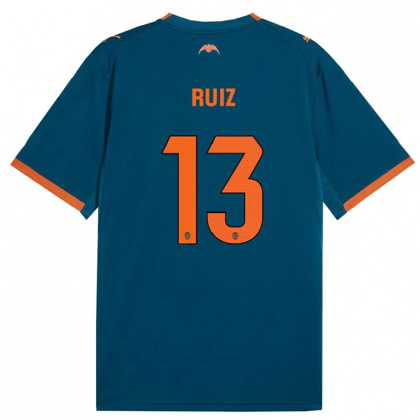 Danxen Mann Nil Ruiz #13 Stålblå Oransje Bortetrøye Drakt Trøye 2026/27 Skjorter T-Skjorte
