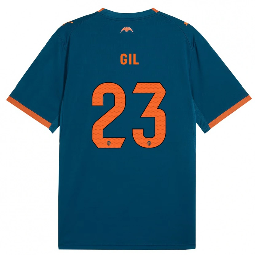 Danxen Mann Elena Gil #23 Stålblå Oransje Bortetrøye Drakt Trøye 2026/27 Skjorter T-Skjorte