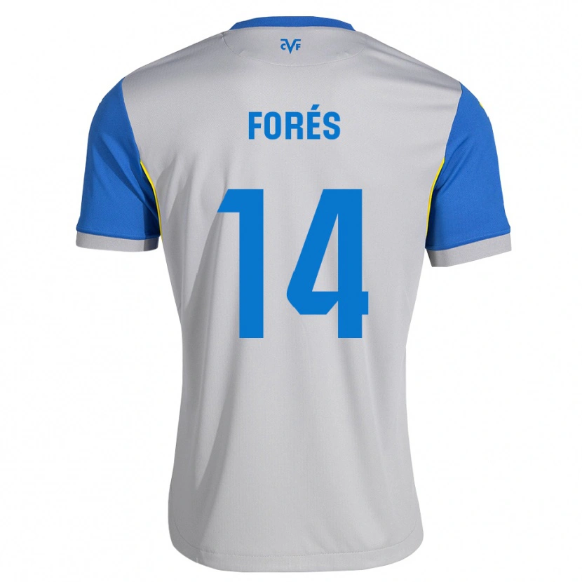 Danxen Mann Arnau Forés #14 Dodger Blå Grå Bortetrøye Drakt Trøye 2026/27 Skjorter T-Skjorte