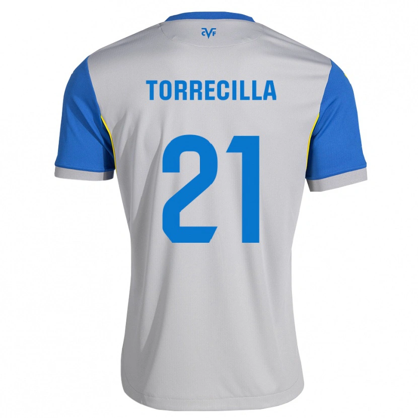 Danxen Mann Virginia Torrecilla #21 Dodger Blå Grå Bortetrøye Drakt Trøye 2026/27 Skjorter T-Skjorte