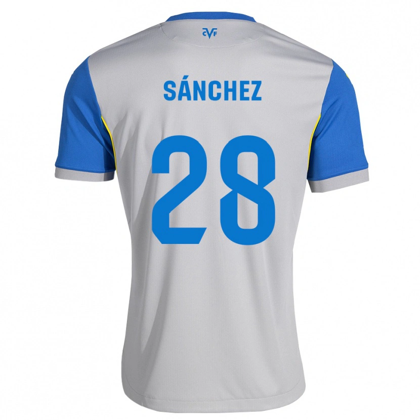 Danxen Mann Edu Sánchez #28 Dodger Blå Grå Bortetrøye Drakt Trøye 2026/27 Skjorter T-Skjorte