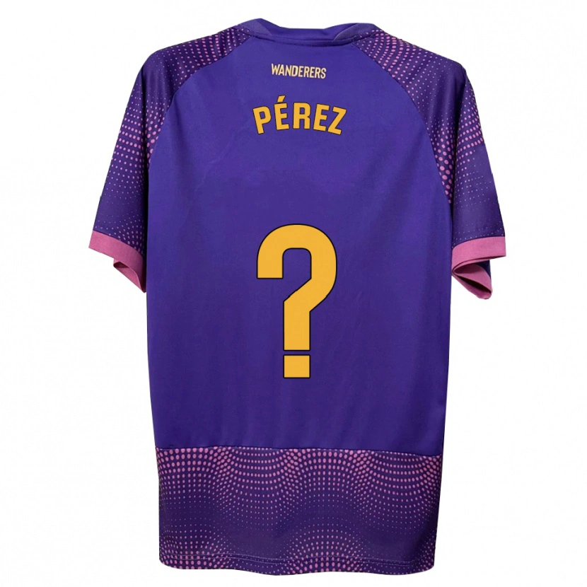 Danxen Mann Pablo Pérez #0 Lilla Hvit Rosa Bortetrøye Drakt Trøye 2026/27 Skjorter T-Skjorte