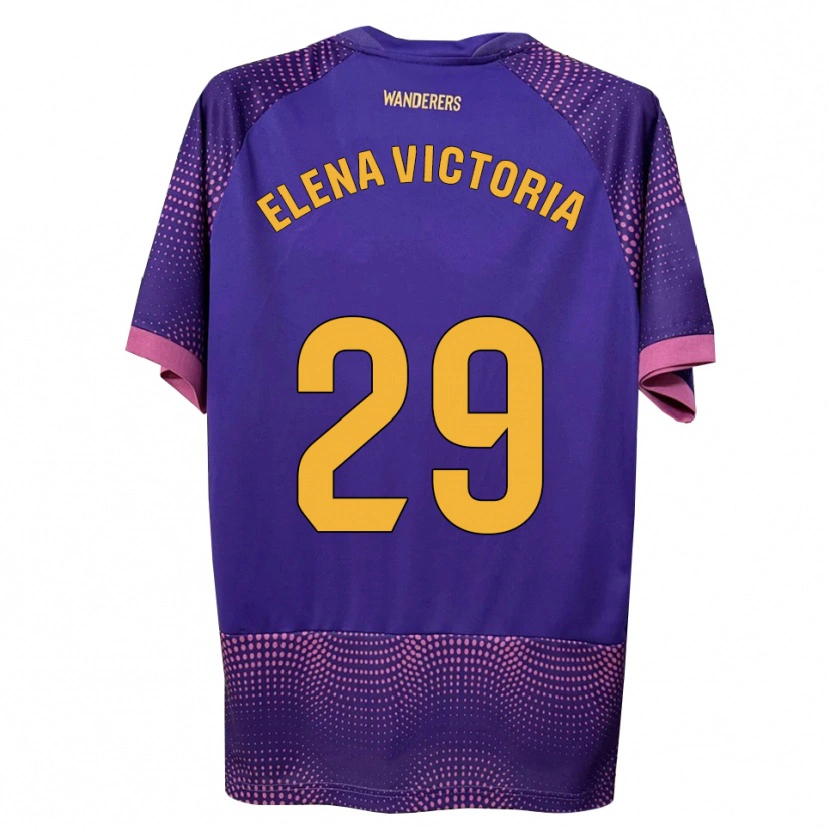 Danxen Mann Elena Victoria Mas Berna #29 Lilla Hvit Rosa Bortetrøye Drakt Trøye 2026/27 Skjorter T-Skjorte