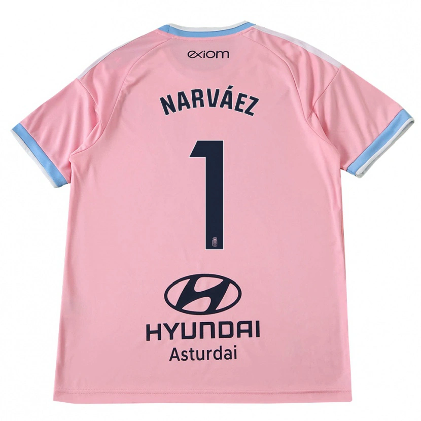 Danxen Mann Miguel Narváez #1 Kornblomstblå Rosa Bortetrøye Drakt Trøye 2026/27 Skjorter T-Skjorte