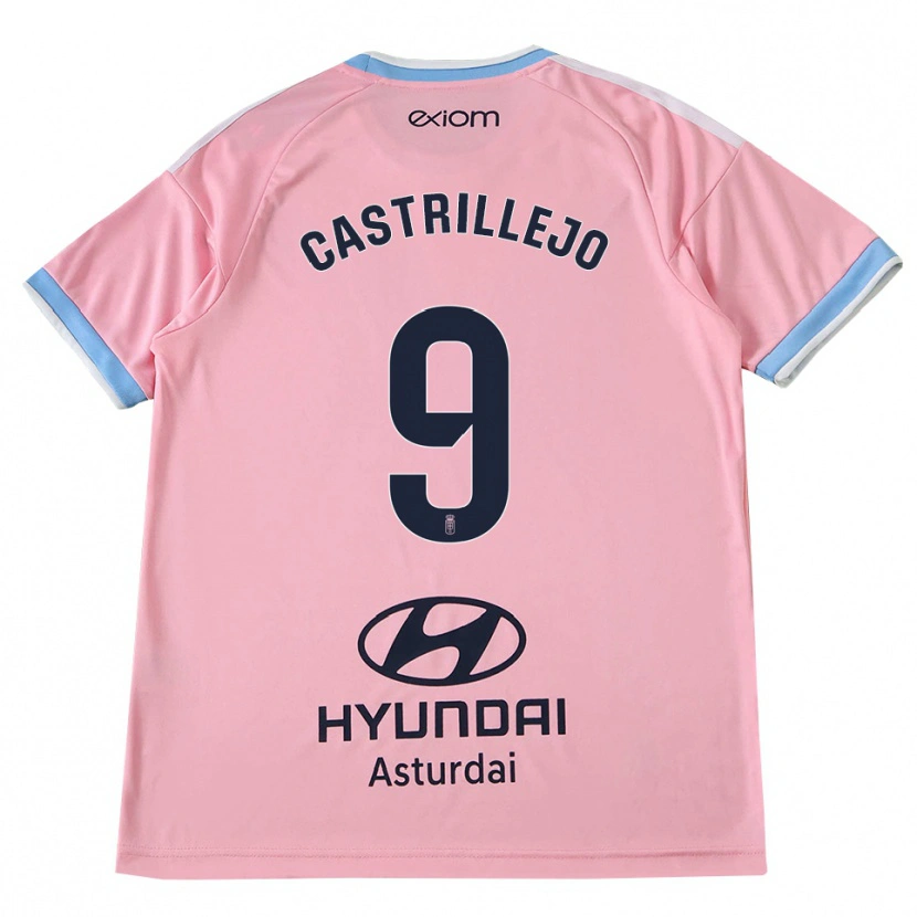 Danxen Mann Guillermo Castrillejo #9 Kornblomstblå Rosa Bortetrøye Drakt Trøye 2026/27 Skjorter T-Skjorte