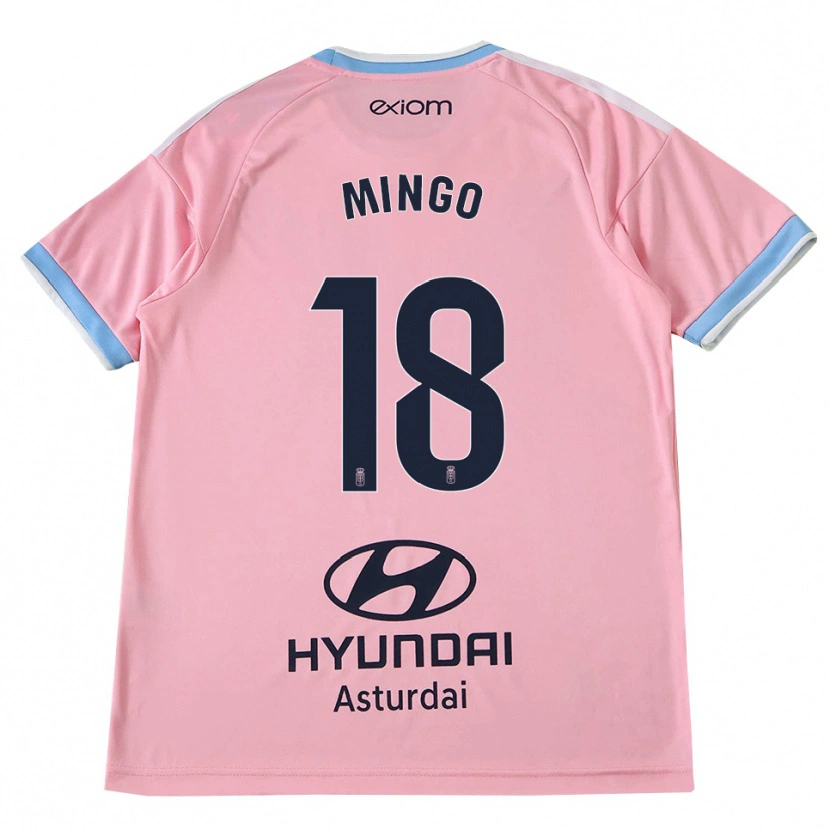 Danxen Mann Víctor Mingo #18 Kornblomstblå Rosa Bortetrøye Drakt Trøye 2026/27 Skjorter T-Skjorte