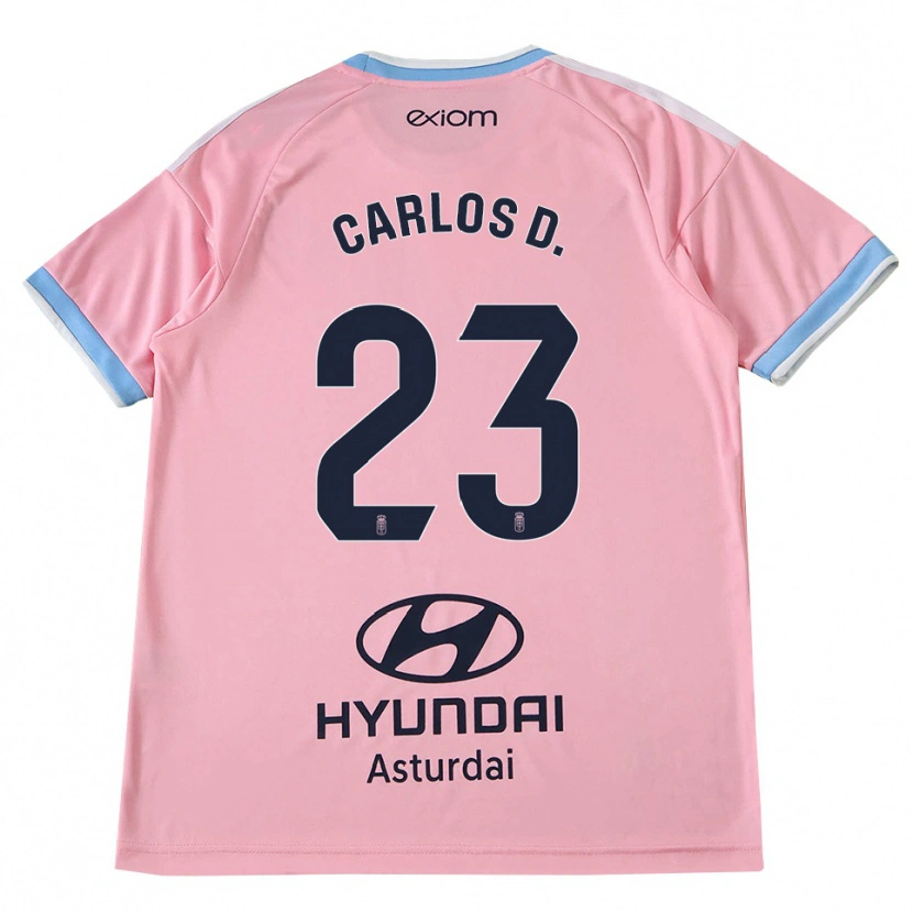 Danxen Mann Carlos Domínguez #23 Kornblomstblå Rosa Bortetrøye Drakt Trøye 2026/27 Skjorter T-Skjorte