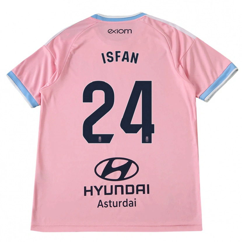 Danxen Mann Alexandru Ișfan #24 Kornblomstblå Rosa Bortetrøye Drakt Trøye 2026/27 Skjorter T-Skjorte