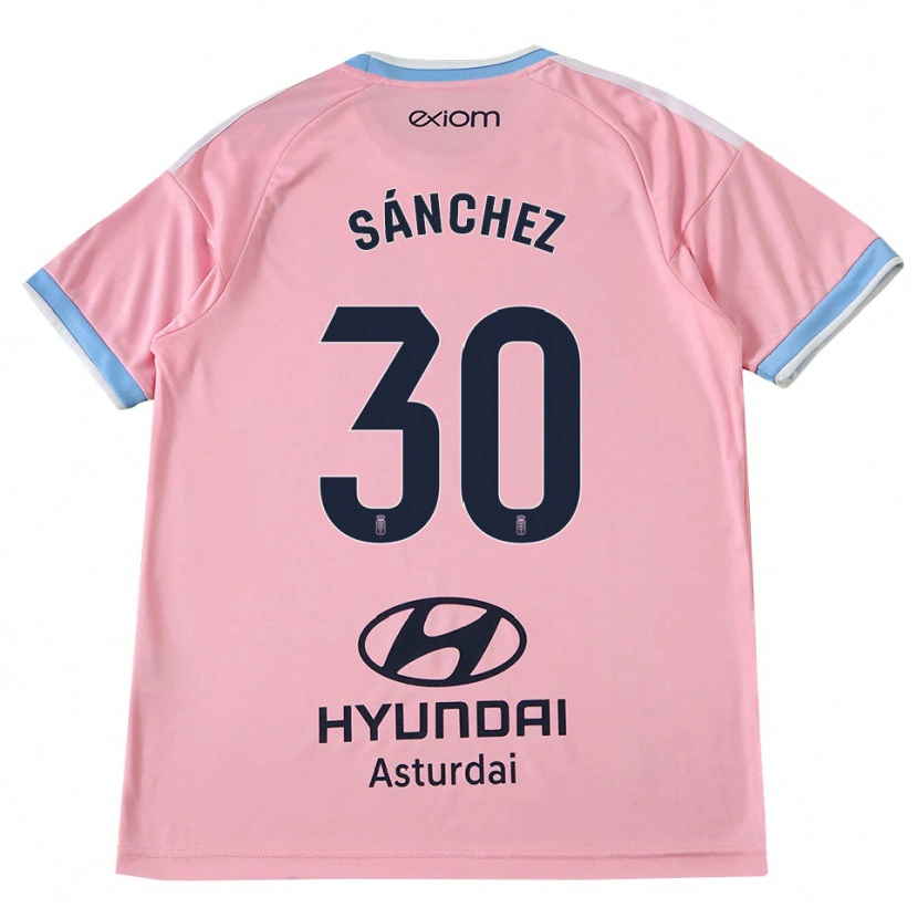 Danxen Mann Marcos Sánchez #30 Kornblomstblå Rosa Bortetrøye Drakt Trøye 2026/27 Skjorter T-Skjorte