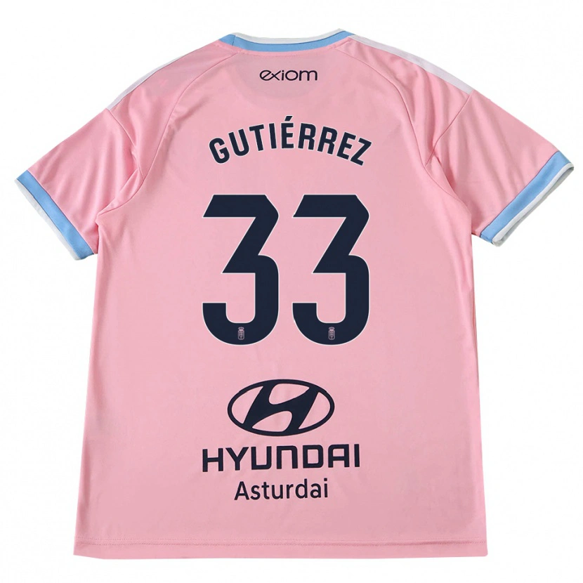 Danxen Mann Raúl Gutiérrez #33 Kornblomstblå Rosa Bortetrøye Drakt Trøye 2026/27 Skjorter T-Skjorte
