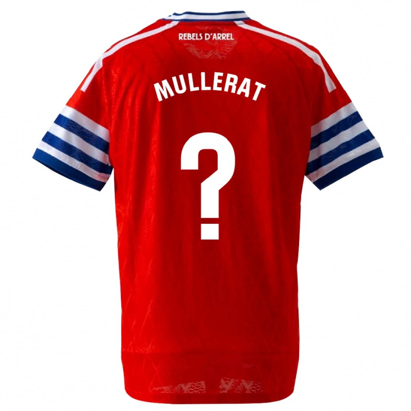 Danxen Mann Víctor Mullerat #0 Kongelig Blå Rød Bortetrøye Drakt Trøye 2026/27 Skjorter T-Skjorte