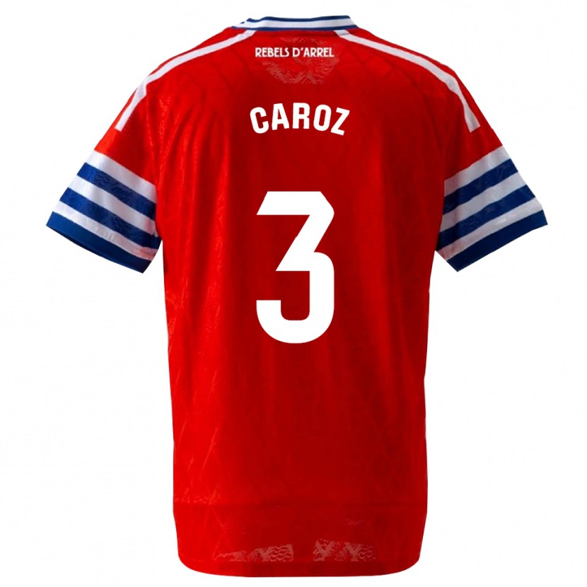 Danxen Mann Hugo Caroz #3 Kongelig Blå Rød Bortetrøye Drakt Trøye 2026/27 Skjorter T-Skjorte