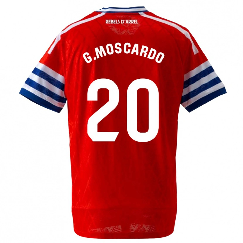 Danxen Mann Gabriel Moscardo #20 Kongelig Blå Rød Bortetrøye Drakt Trøye 2026/27 Skjorter T-Skjorte