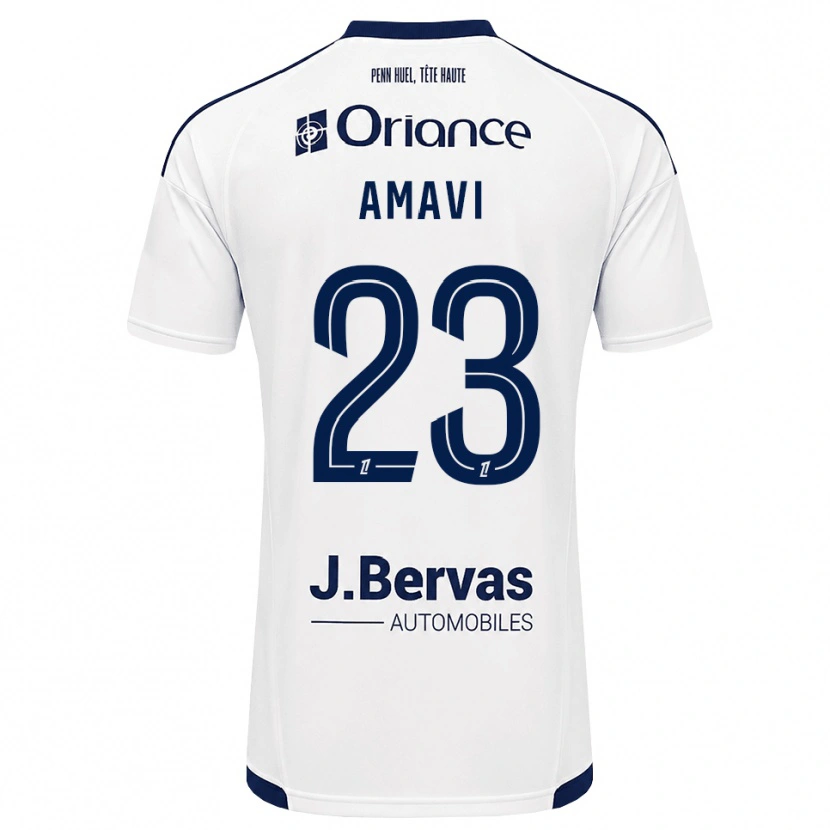 Danxen Mann Jordan Amavi #23 Marine Hvit Bortetrøye Drakt Trøye 2026/27 Skjorter T-Skjorte