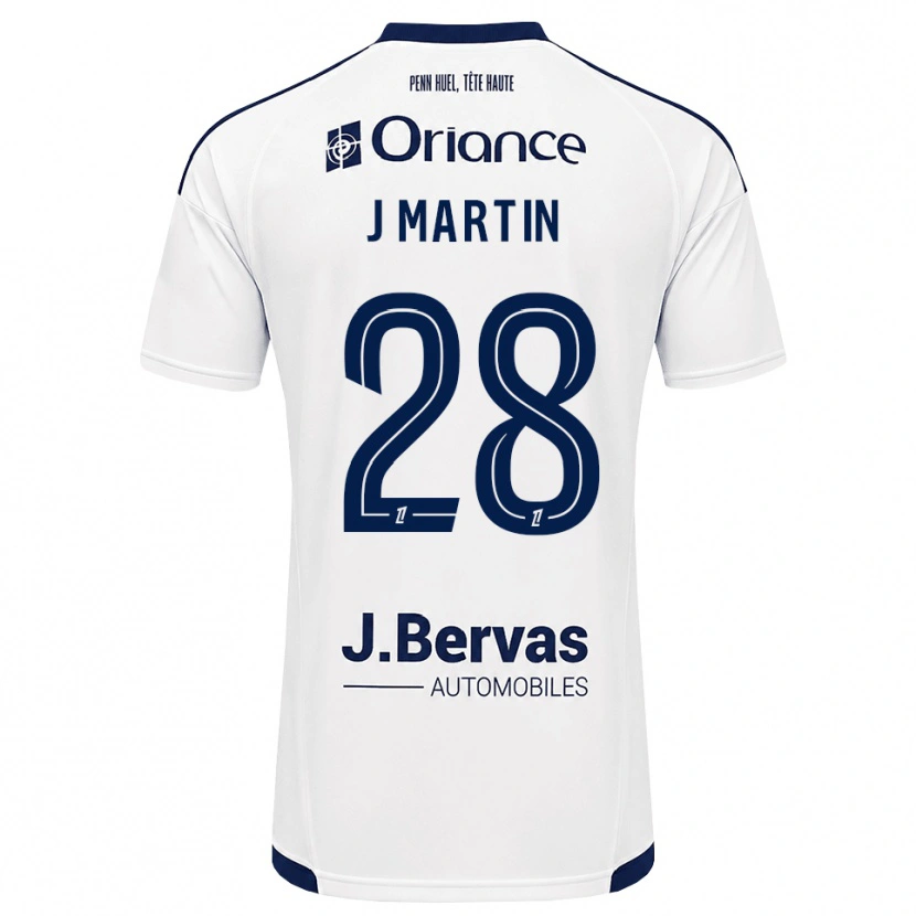 Danxen Mann Jonas Martin #28 Marine Hvit Bortetrøye Drakt Trøye 2026/27 Skjorter T-Skjorte