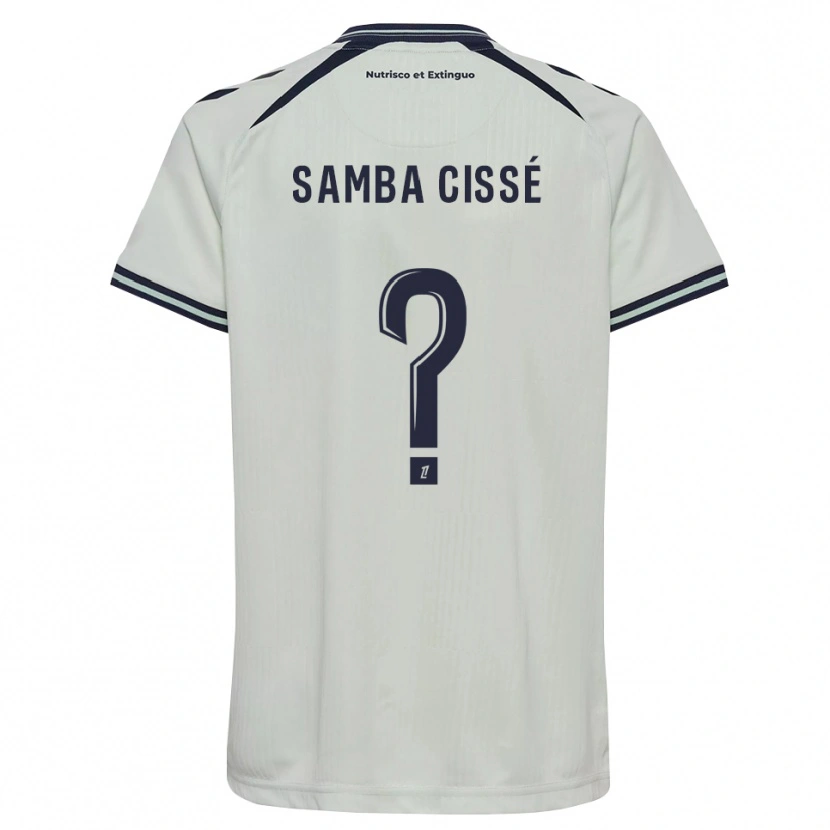 Danxen Mann Papa Samba Cissé #0 Midnattblå Hvit Bortetrøye Drakt Trøye 2026/27 Skjorter T-Skjorte