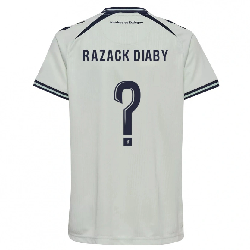 Danxen Mann Abdoul Razack Diaby #0 Midnattblå Hvit Bortetrøye Drakt Trøye 2026/27 Skjorter T-Skjorte
