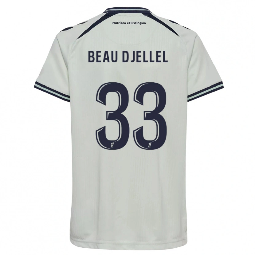 Danxen Mann Yanis Beau Djellel #33 Midnattblå Hvit Bortetrøye Drakt Trøye 2026/27 Skjorter T-Skjorte