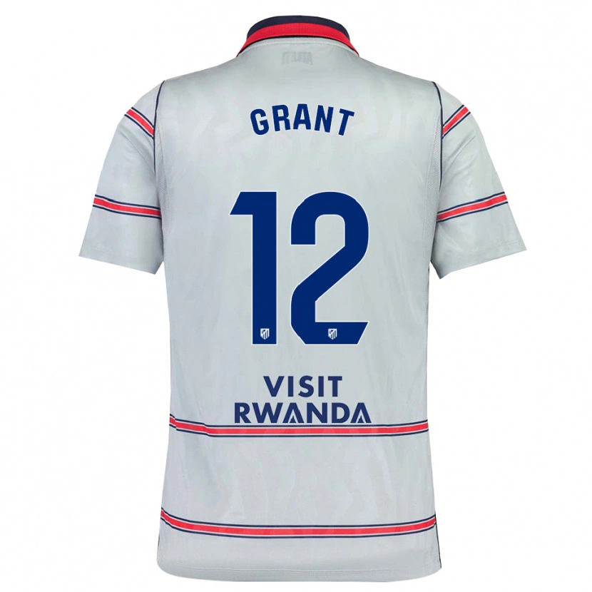Danxen Mann Cristian Grant #12 Grå Rød Marineblå Tredje Sett Drakt Trøye 2026/27 Skjorter T-Skjorte