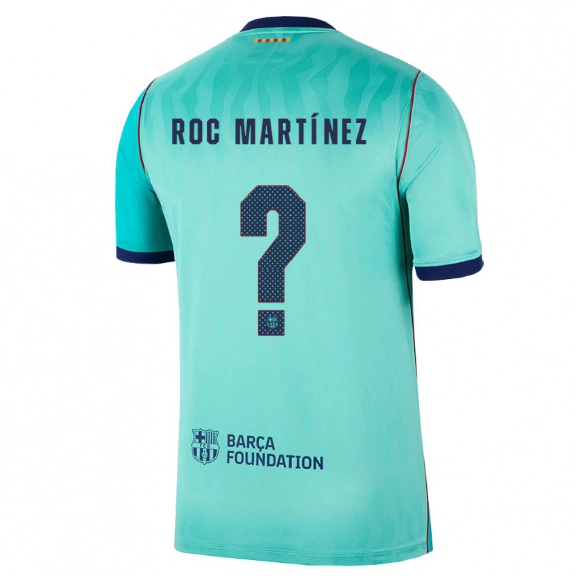 Danxen Mann Roc Martínez #0 Aqua Mørk Turkis Kongelig Blå Tredje Sett Drakt Trøye 2026/27 Skjorter T-Skjorte