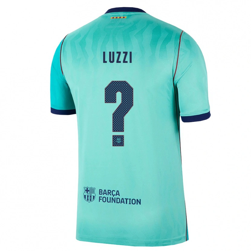 Danxen Mann Fabian Luzzi #0 Aqua Mørk Turkis Kongelig Blå Tredje Sett Drakt Trøye 2026/27 Skjorter T-Skjorte