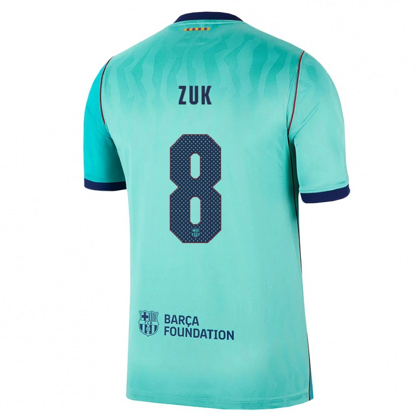 Danxen Mann Michał Żuk #8 Aqua Mørk Turkis Kongelig Blå Tredje Sett Drakt Trøye 2026/27 Skjorter T-Skjorte
