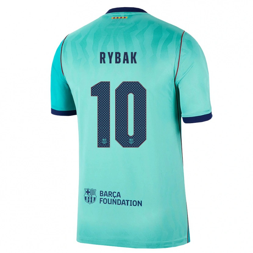 Danxen Mann Artem Rybak #10 Aqua Mørk Turkis Kongelig Blå Tredje Sett Drakt Trøye 2026/27 Skjorter T-Skjorte