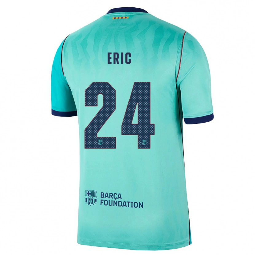 Danxen Mann Eric García #24 Aqua Mørk Turkis Kongelig Blå Tredje Sett Drakt Trøye 2026/27 Skjorter T-Skjorte
