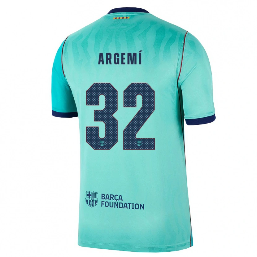 Danxen Mann Adam Argemí #32 Aqua Mørk Turkis Kongelig Blå Tredje Sett Drakt Trøye 2026/27 Skjorter T-Skjorte