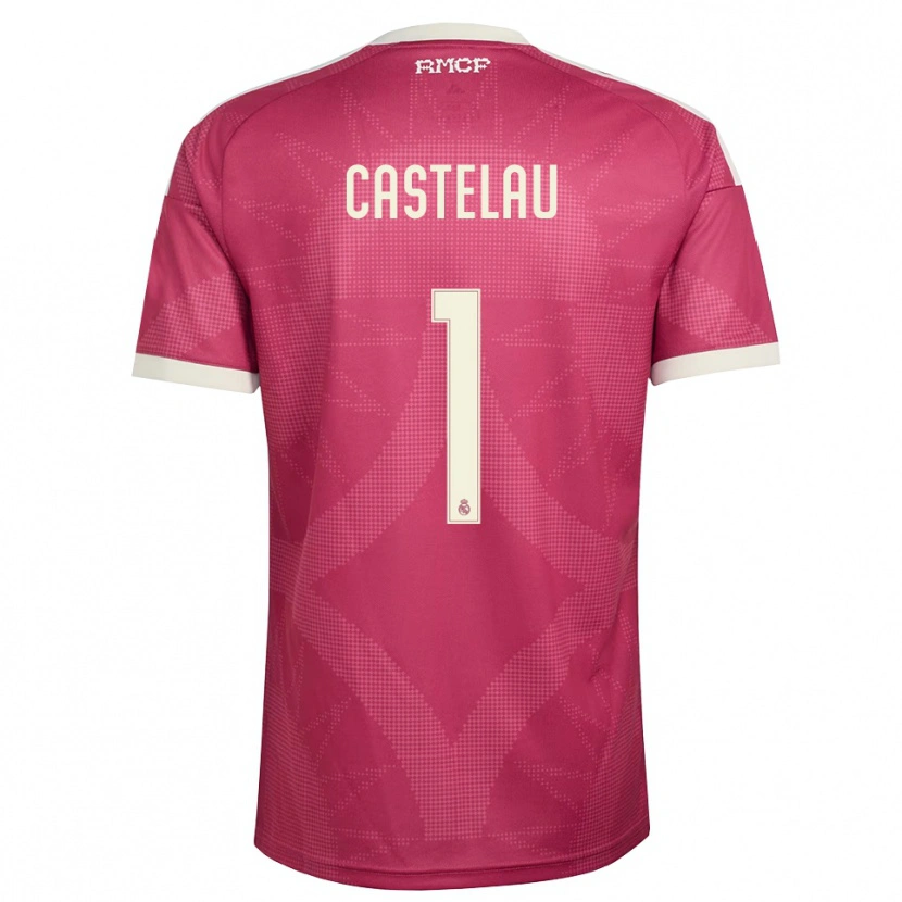 Danxen Mann Alber Castelau #1 Blek Fiolettrød Hvit Tredje Sett Drakt Trøye 2026/27 Skjorter T-Skjorte