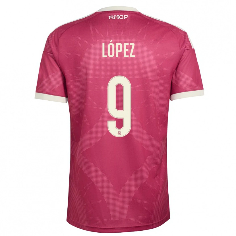 Danxen Mann Mikel López #9 Blek Fiolettrød Hvit Tredje Sett Drakt Trøye 2026/27 Skjorter T-Skjorte