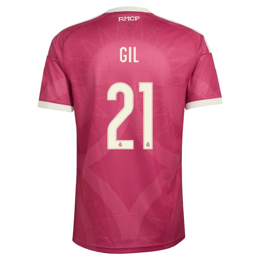 Danxen Mann Iker Gil #21 Blek Fiolettrød Hvit Tredje Sett Drakt Trøye 2026/27 Skjorter T-Skjorte