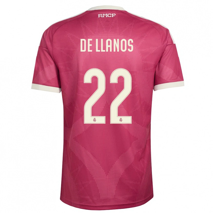 Danxen Mann Hugo De Llanos #22 Blek Fiolettrød Hvit Tredje Sett Drakt Trøye 2026/27 Skjorter T-Skjorte
