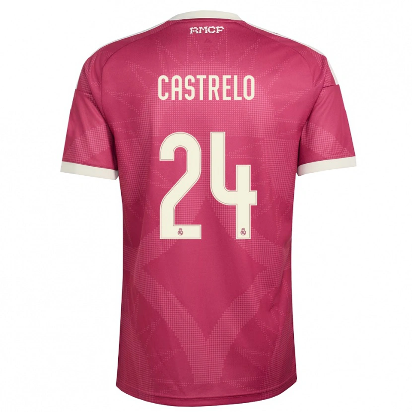 Danxen Mann Gabri Castrelo #24 Blek Fiolettrød Hvit Tredje Sett Drakt Trøye 2026/27 Skjorter T-Skjorte