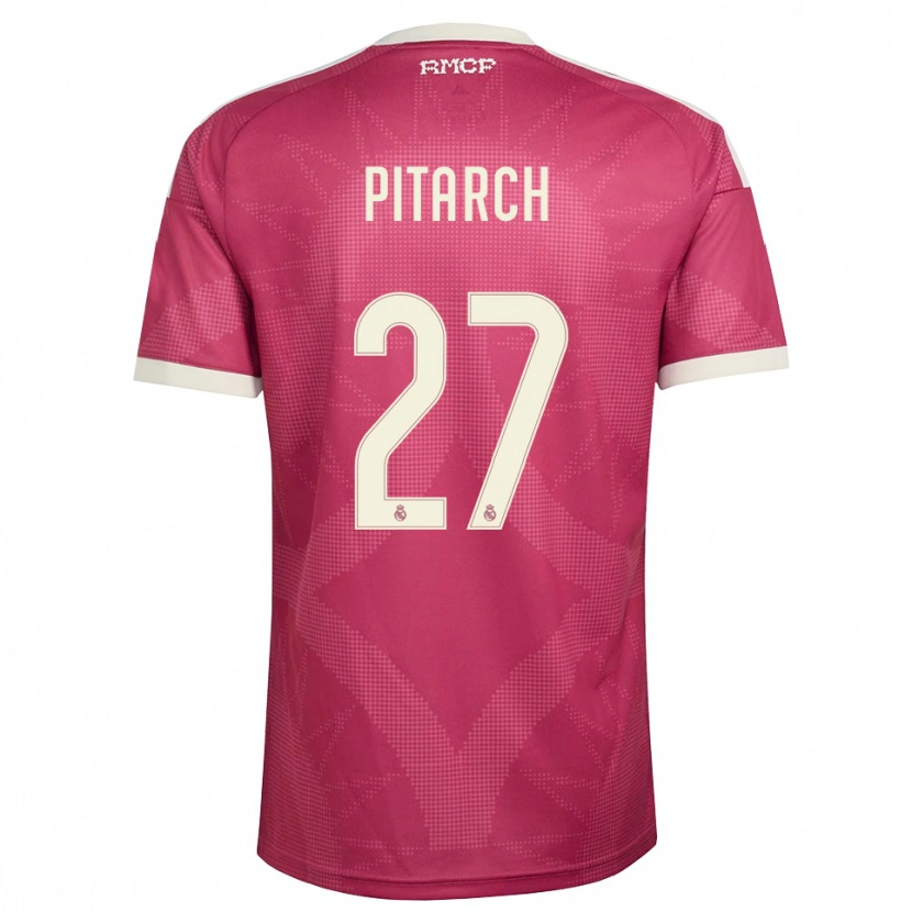 Danxen Mann Thiago Pitarch #27 Blek Fiolettrød Hvit Tredje Sett Drakt Trøye 2026/27 Skjorter T-Skjorte