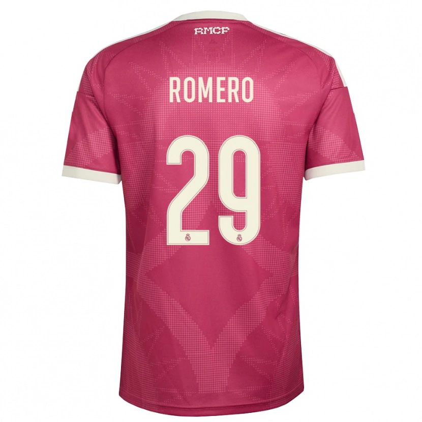 Danxen Mann Alfonso Romero #29 Blek Fiolettrød Hvit Tredje Sett Drakt Trøye 2026/27 Skjorter T-Skjorte