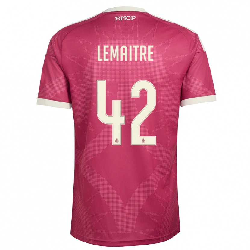 Danxen Mann Léo Lemaître #42 Blek Fiolettrød Hvit Tredje Sett Drakt Trøye 2026/27 Skjorter T-Skjorte