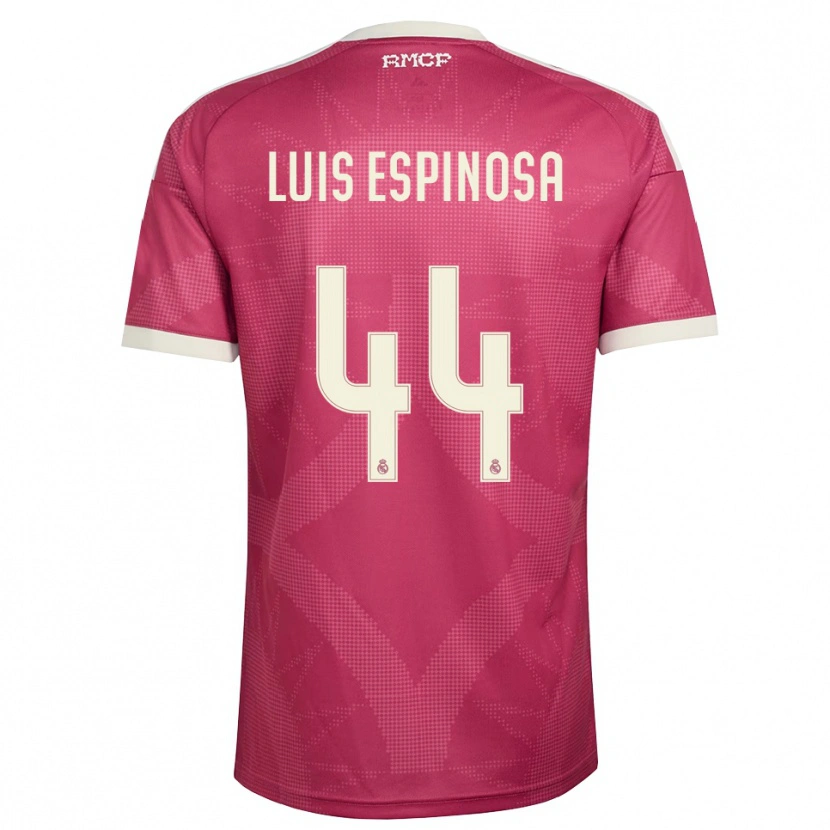 Danxen Mann José Luis Espinosa #44 Blek Fiolettrød Hvit Tredje Sett Drakt Trøye 2026/27 Skjorter T-Skjorte