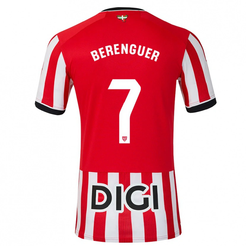 Danxen Dame Álex Berenguer #7 Rød Svart Hvit Hjemmetrøye Drakt Trøye 2026/27 Skjorter T-Skjorte