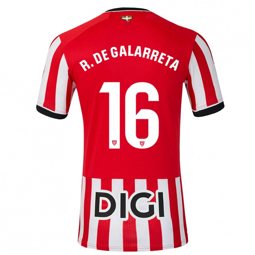 Danxen Dame Iñigo Ruiz De Galarreta #16 Rød Svart Hvit Hjemmetrøye Drakt Trøye 2026/27 Skjorter T-Skjorte