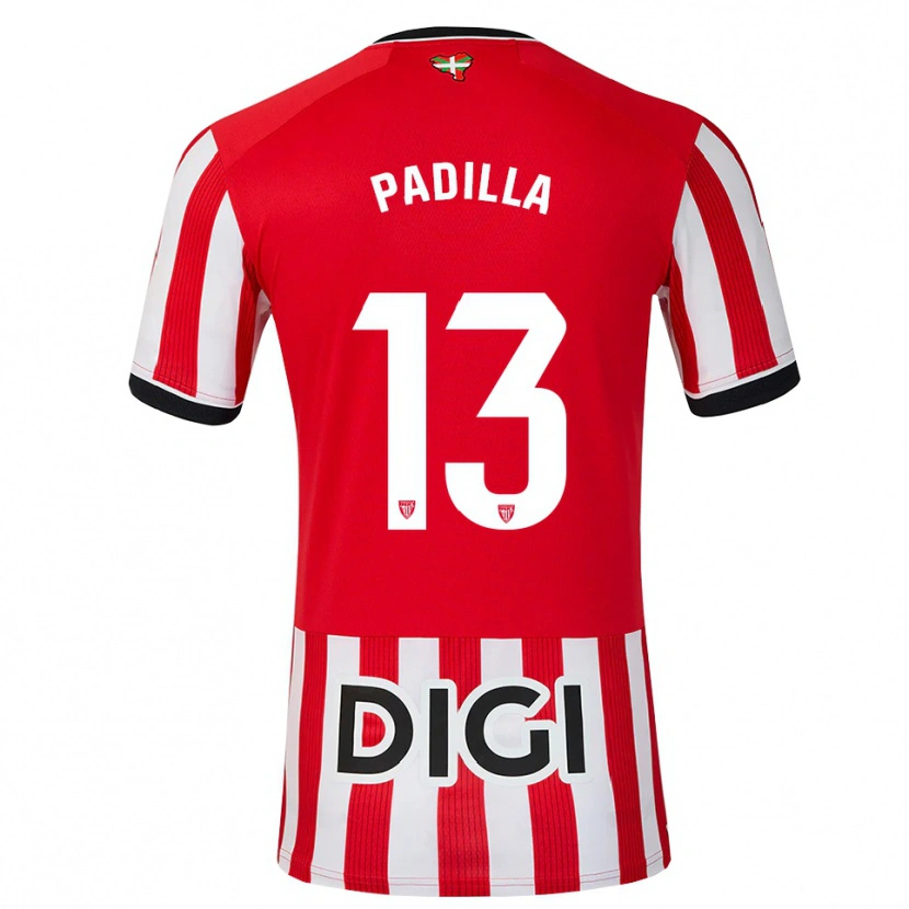 Danxen Dame Álex Padilla #13 Rød Svart Hvit Hjemmetrøye Drakt Trøye 2026/27 Skjorter T-Skjorte